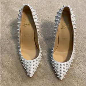 Christian Louboutin White spike pigalle 38